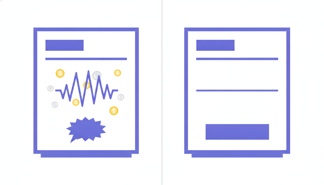 A comparison between volatile per-resolution billing and predictable flat pricing